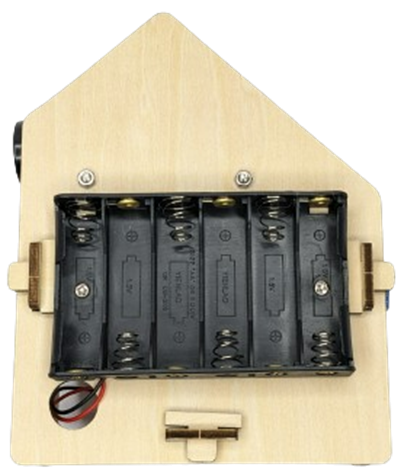 BrainSense attaching battery holder to back