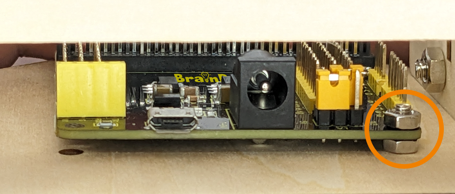 Zoom in on screws for Controller Board